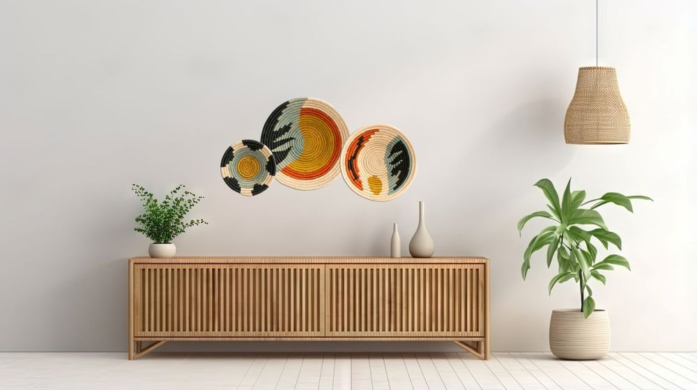 Other wall decoration - Set of 3 woven bowl Pomelo - MAISON SUKU