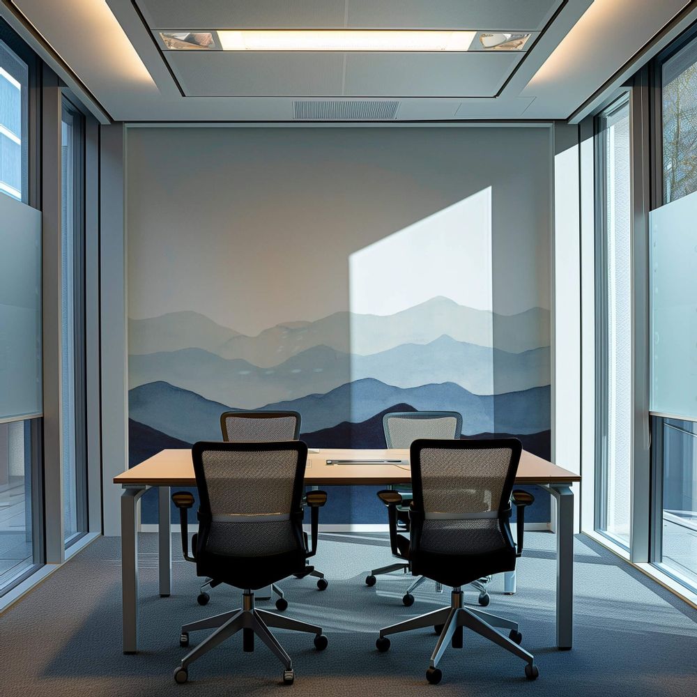 Other wall decoration - Blue Mountains - Panoramic wallpaper - LA TOUCHE ORIGINALE