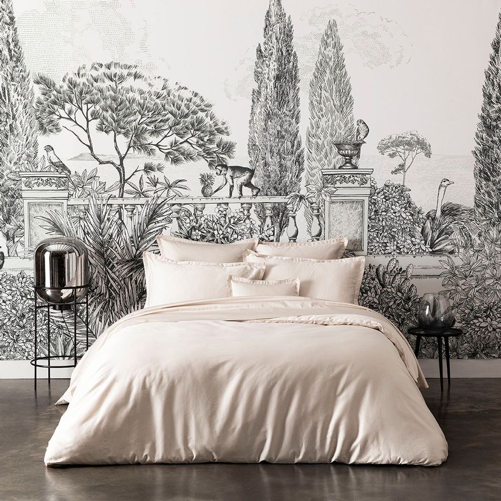 Linge de lit - Teophile Lune - Parure de lit en satin de coton bio - ALEXANDRE TURPAULT
