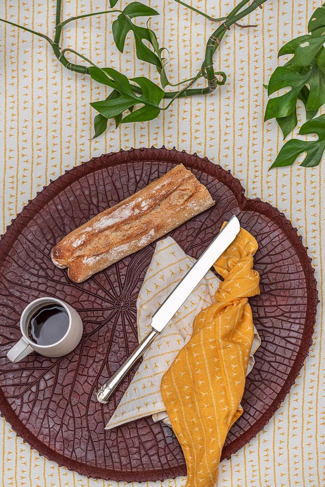 Trays - Plateau VITÓRIA RÉGIA Bord Feuille Amazonienne 100% caoutchouc naturel - SABIÁ DESIGN