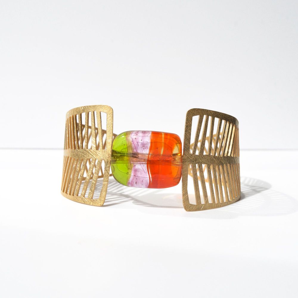 Gifts - Botanica handmade Murano glass bracelet (18k gold plated) - CHAMA NAVARRO