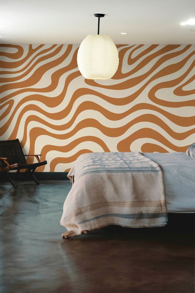 Objets design - Papier peint No. 499 - Vagues Groovy - WELLPAPERS