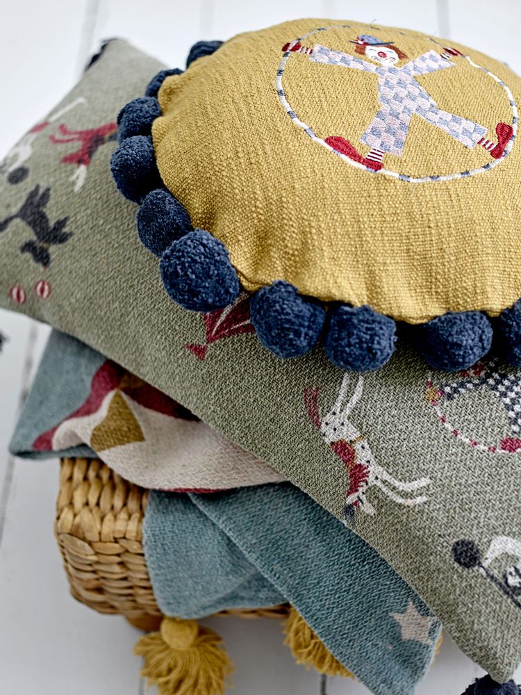 Cushions - Seamus Cushion, Yellow, Cotton  - BLOOMINGVILLE MINI