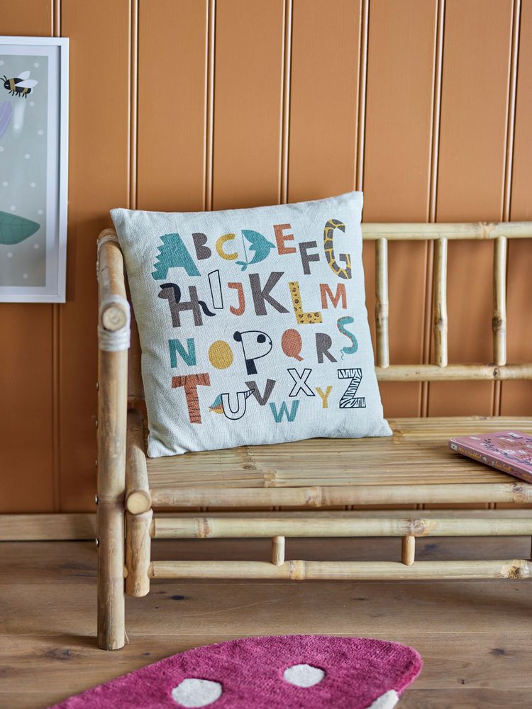 Cushions - Memmo Cushion, Nature, Cotton - BLOOMINGVILLE MINI