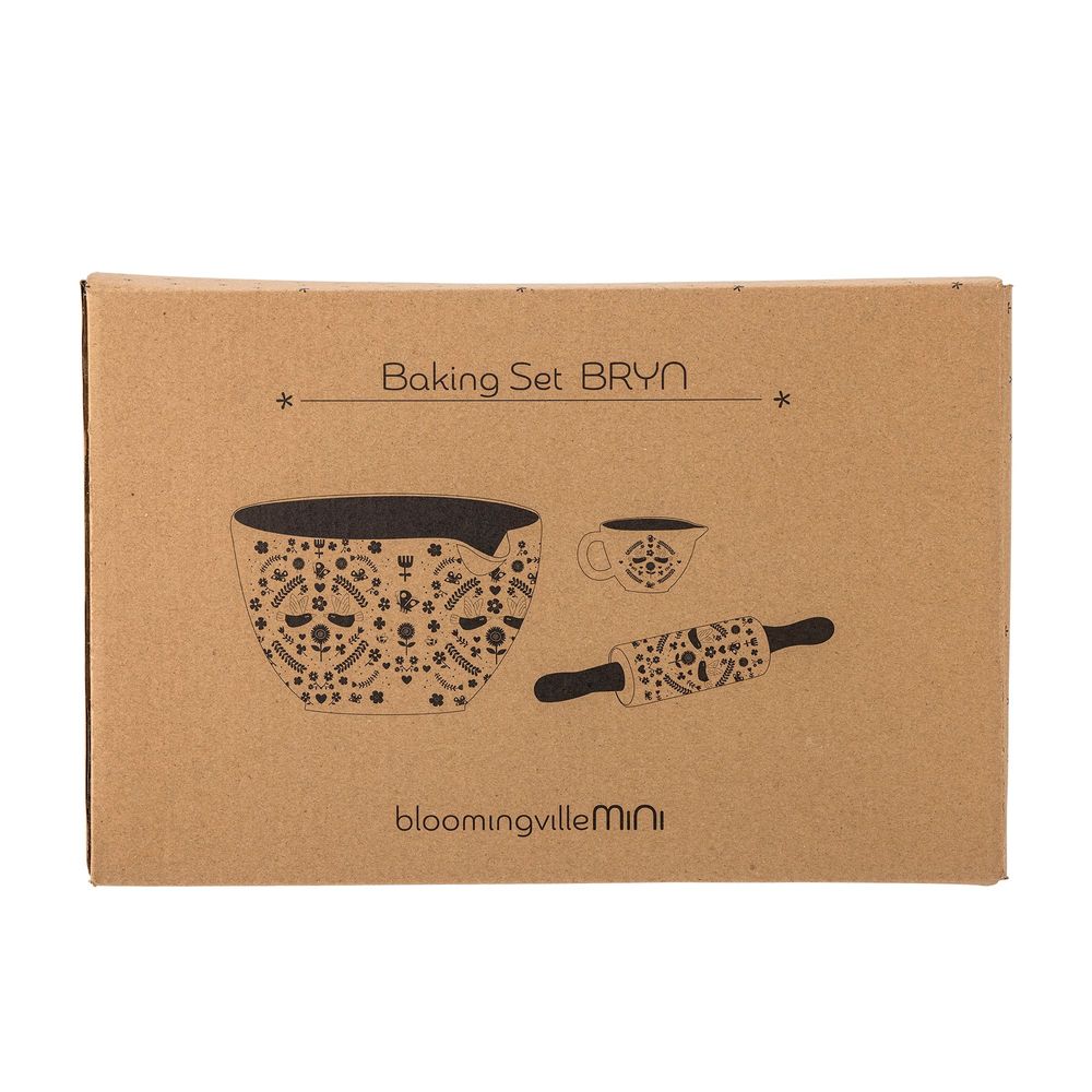 Couverts & ustensiles de cuisine - Bryn Kit de Pâtisserie, Marron, Grès Set of 3 - BLOOMINGVILLE MINI