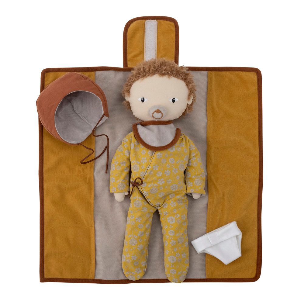 Toys - Nalle Doll, Brown, Cotton Set of 6 - BLOOMINGVILLE MINI
