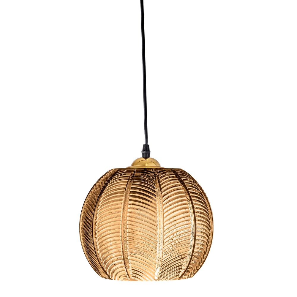 Suspensions - Adar Lampe à suspension, Marron, Verre - BLOOMINGVILLE MULTIBRAND HOUSE