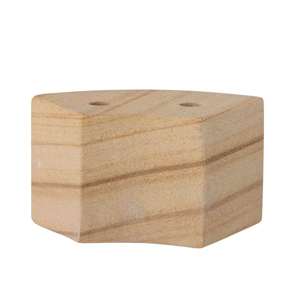 Candlesticks and candle holders - Florida Candle Holder, Nature, Sandstone  - BLOOMINGVILLE MULTIBRAND HOUSE
