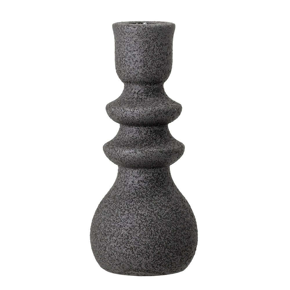 Candlesticks and candle holders - Emie Candle Holder, Black, Stoneware - BLOOMINGVILLE MULTIBRAND HOUSE