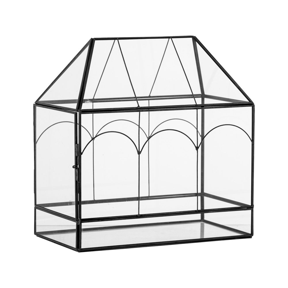 Boîtes de rangement - Ianto Boîte dÉaffichage, Noir, Verre - BLOOMINGVILLE MULTIBRAND HOUSE