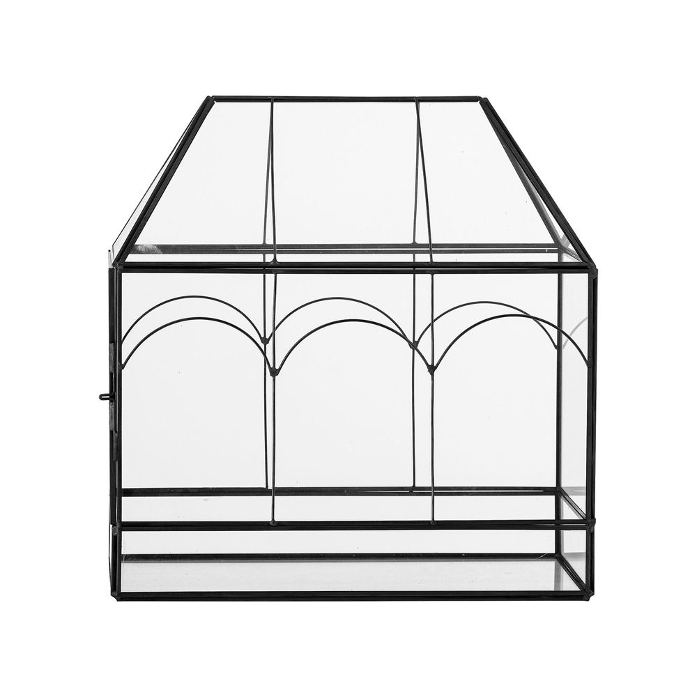 Boîtes de rangement - Ianto Boîte dÉaffichage, Noir, Verre - BLOOMINGVILLE MULTIBRAND HOUSE