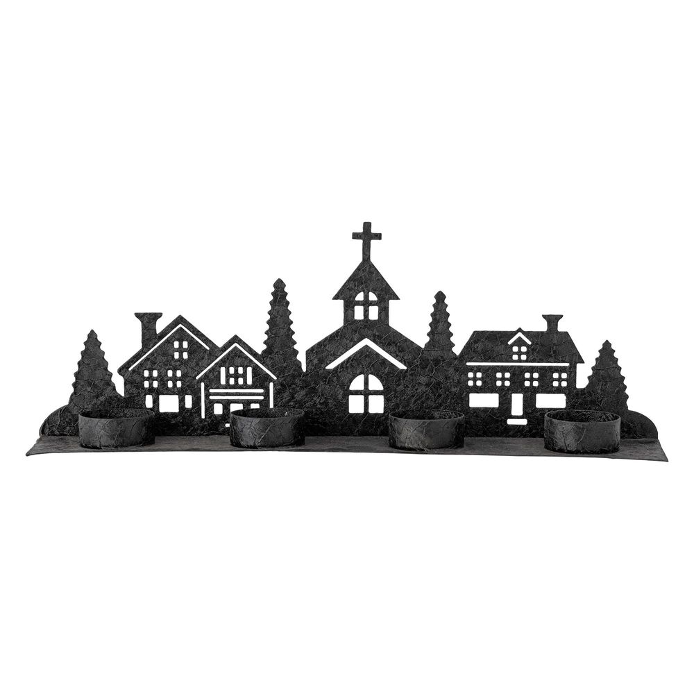Bougeoirs et photophores - Cielo Photophore, Noir, Métal - BLOOMINGVILLE MULTIBRAND HOUSE