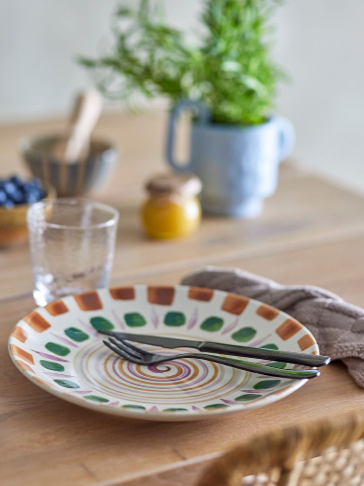 Everyday plates - Shama Plate, Green, Stoneware - BLOOMINGVILLE MULTIBRAND HOUSE