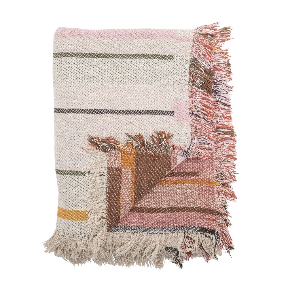 Plaids - Toscana Plaid, Nature, Coton recyclé - BLOOMINGVILLE MULTIBRAND HOUSE