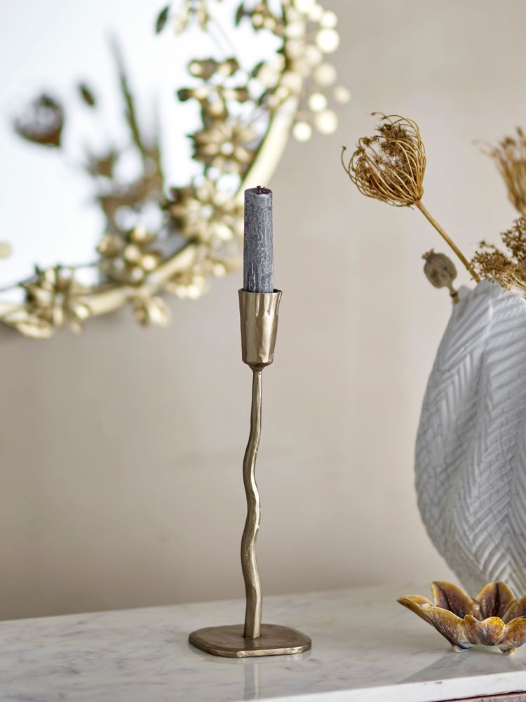 Bougeoirs et photophores - Kayla Bougeoir, Brass, Métal - CREATIVE COLLECTION