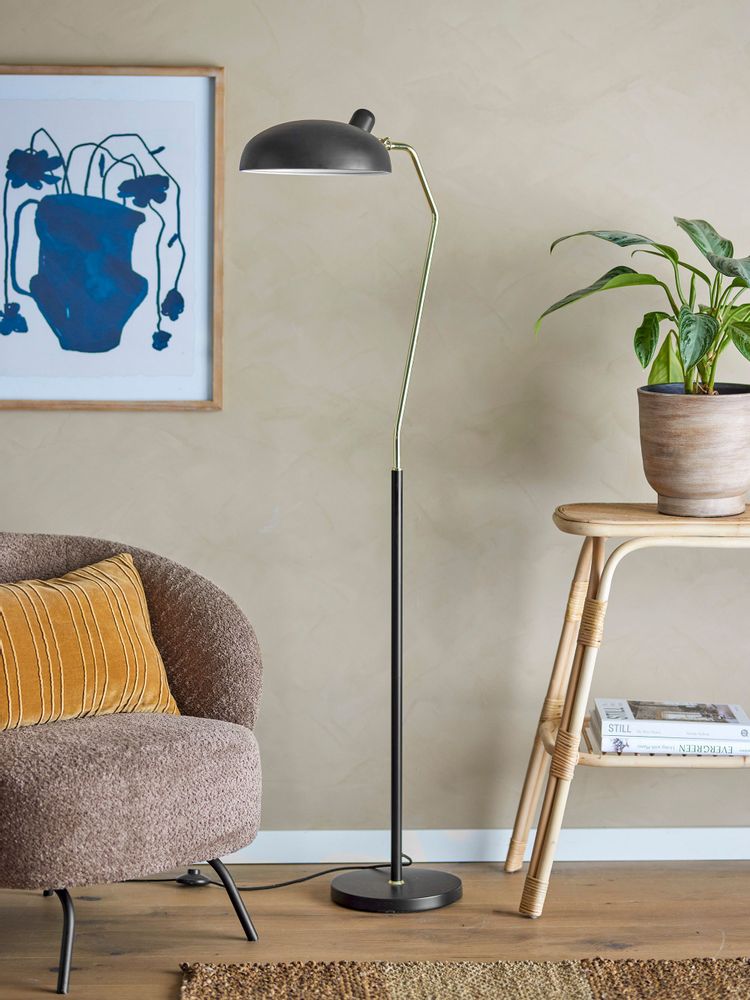 Floor lamps - Roseanna Floor Lamp, Black, Metal - BLOOMINGVILLE MULTIBRAND HOUSE