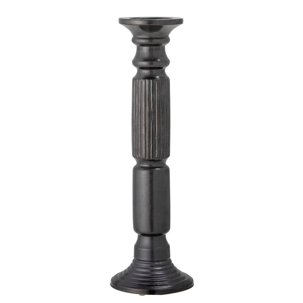 Candlesticks and candle holders - Millas Candle Holder, Black, Ceramic  - BLOOMINGVILLE MULTIBRAND HOUSE