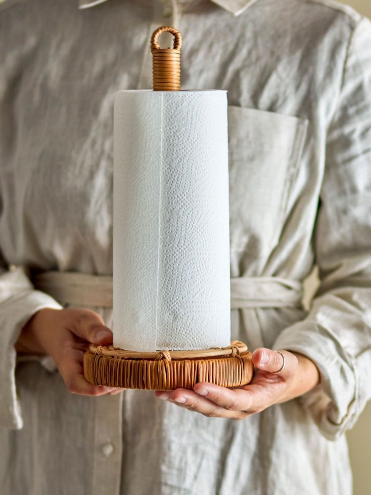 Couverts & ustensiles de cuisine - Ingse Socle dÉessuie-tout, Nature, Rotin - BLOOMINGVILLE MULTIBRAND HOUSE