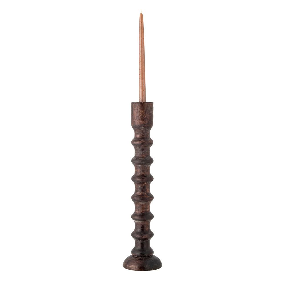 Bougeoirs et photophores  - Brenda Bougeoir, Marron, Mango  - BLOOMINGVILLE MULTIBRAND HOUSE