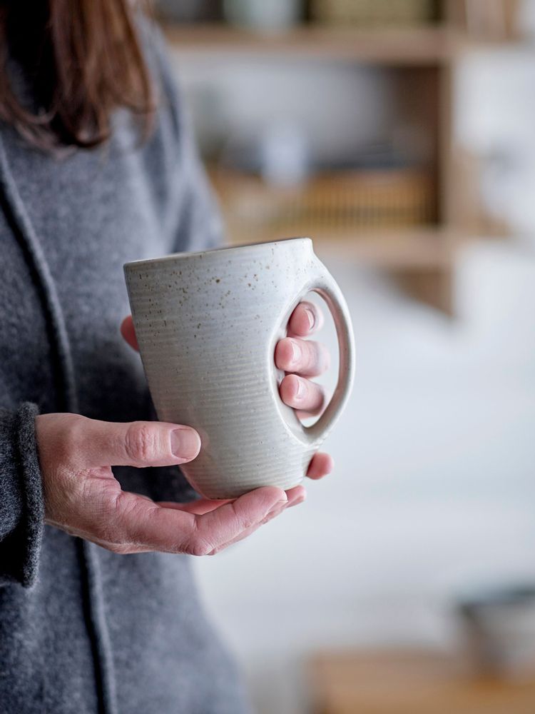 Mugs - Taupe Mug, Grey, Stoneware - BLOOMINGVILLE MULTIBRAND HOUSE