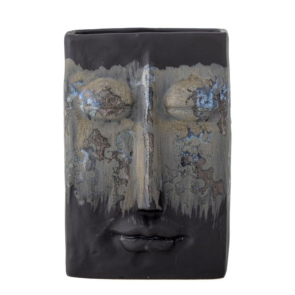 Vases - Nasru Vase, Noir, Grès - BLOOMINGVILLE MULTIBRAND HOUSE