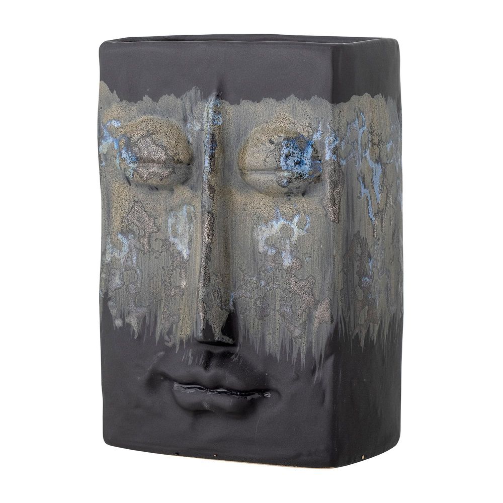 Vases - Nasru Vase, Noir, Grès - BLOOMINGVILLE MULTIBRAND HOUSE