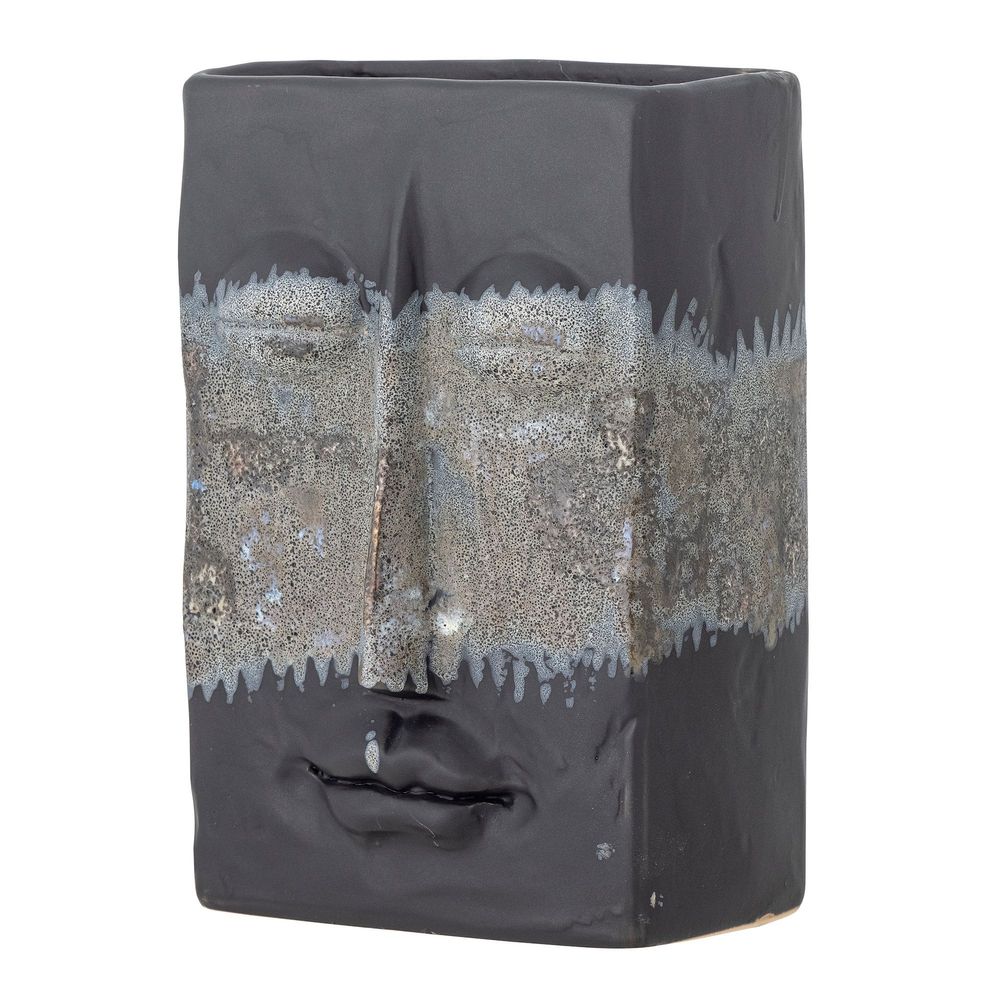 Vases - Nasru Vase, Noir, Grès - BLOOMINGVILLE MULTIBRAND HOUSE