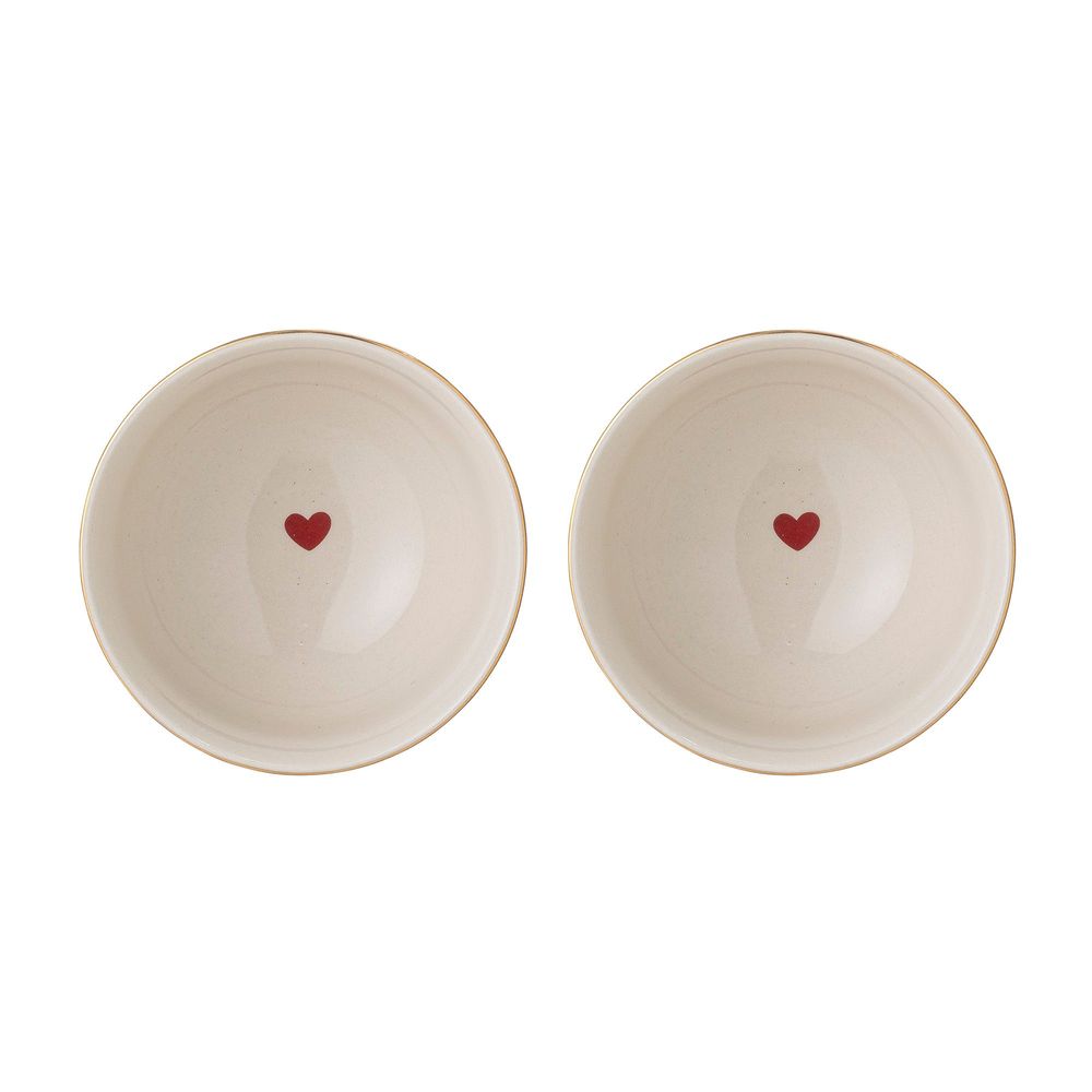 Bols - Jolly Bol, Rouge, Grès Set of 2 - BLOOMINGVILLE MULTIBRAND HOUSE