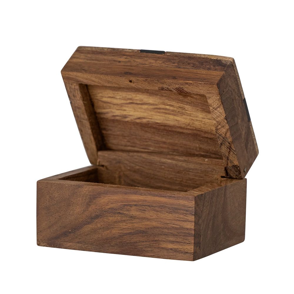 Boîtes de rangement - Cemile Boîte avec couvercle, Marron, Mango - BLOOMINGVILLE MULTIBRAND HOUSE