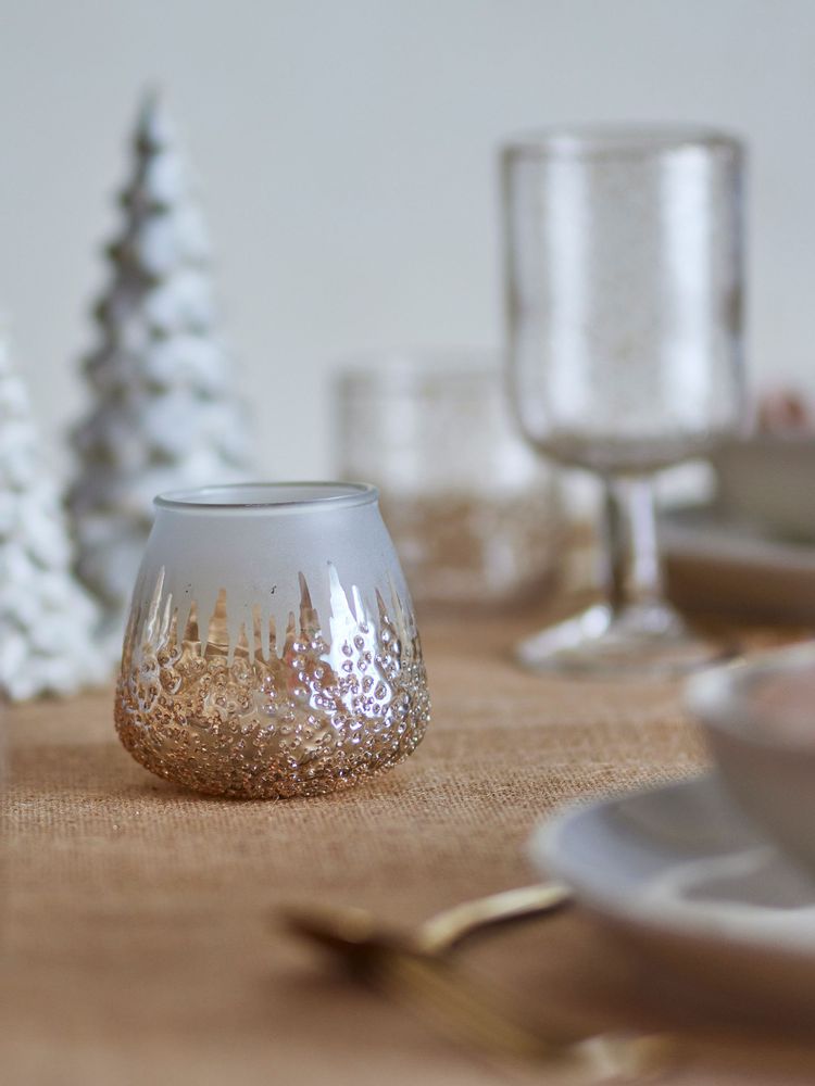 Bougeoirs et photophores - Fenjah Photophore, Or, Verre recyclé - BLOOMINGVILLE MULTIBRAND HOUSE