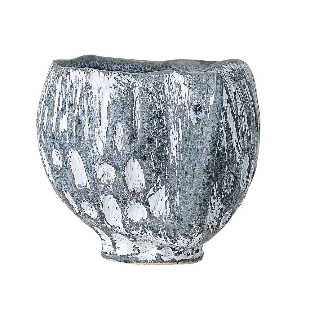 Flower pots - Oney Flowerpot, Blue, Stoneware - BLOOMINGVILLE MULTIBRAND HOUSE