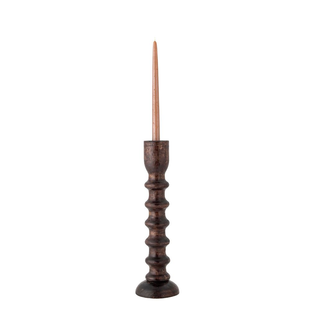 Candlesticks and candle holders - Brenda Candle Holder, Brown, Mango - BLOOMINGVILLE MULTIBRAND HOUSE