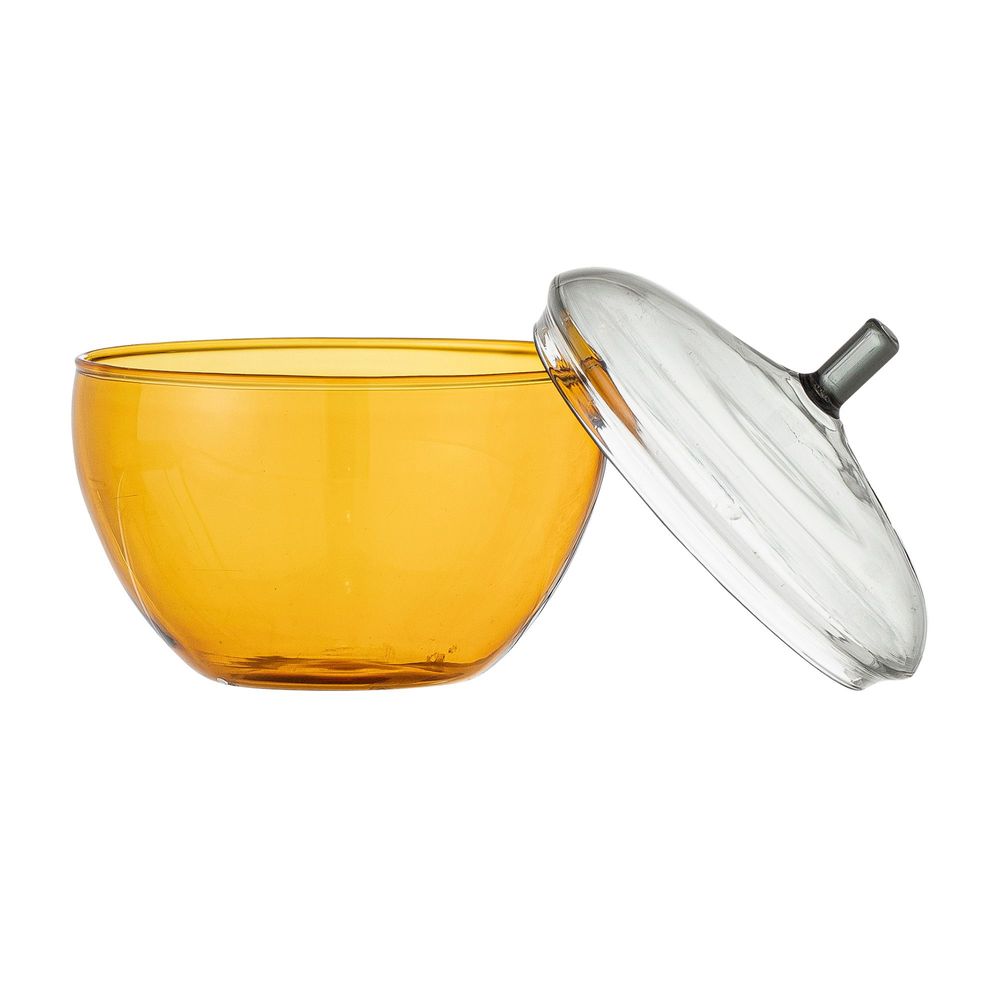 Food storage - Danni Jar w/Lid, Yellow, Glass - BLOOMINGVILLE MULTIBRAND HOUSE