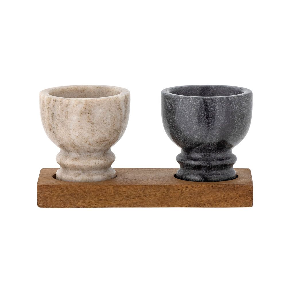 Couverts & ustensiles de cuisine - Inesa Pots de sel et de poivre, Nature, Marbre Set - BLOOMINGVILLE MULTIBRAND HOUSE