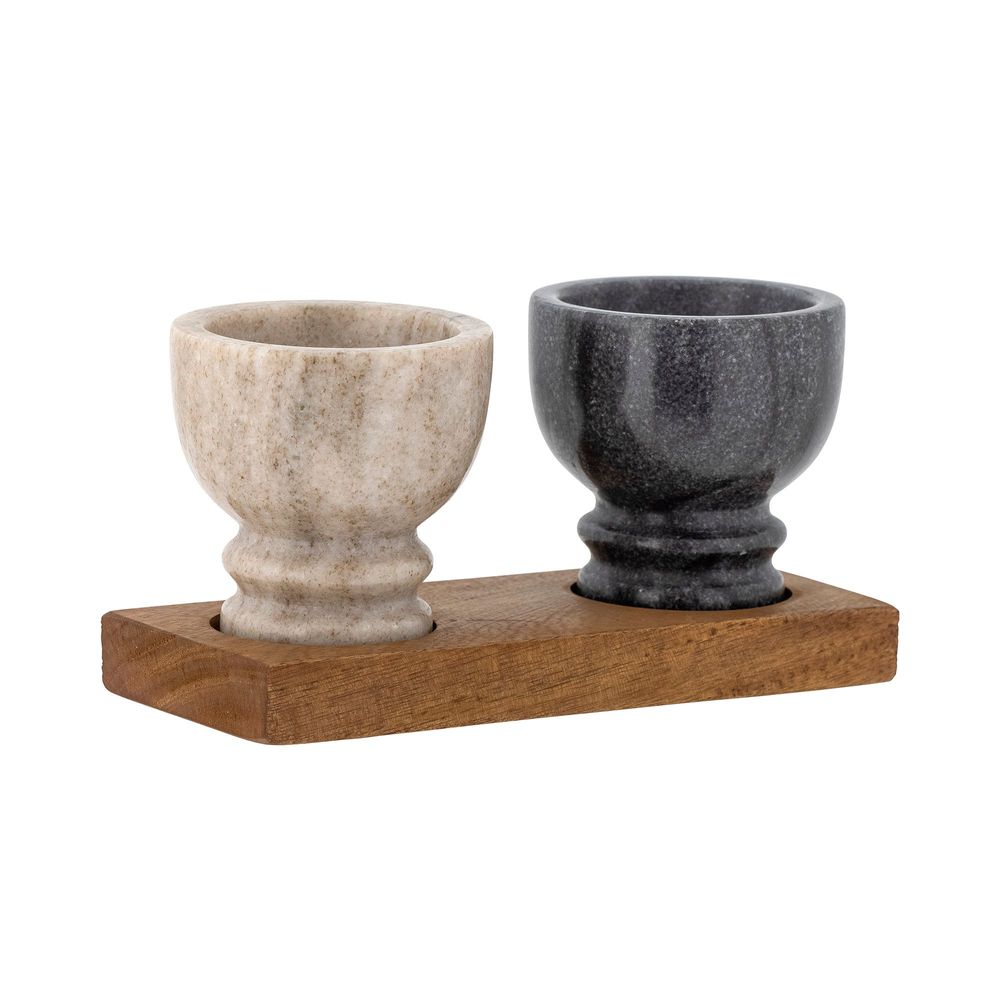 Couverts & ustensiles de cuisine - Inesa Pots de sel et de poivre, Nature, Marbre Set - BLOOMINGVILLE MULTIBRAND HOUSE