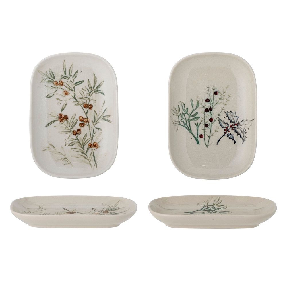 Assiettes au quotidien - Hollie Assiette, Verte, Grès Set of 2 - BLOOMINGVILLE MULTIBRAND HOUSE