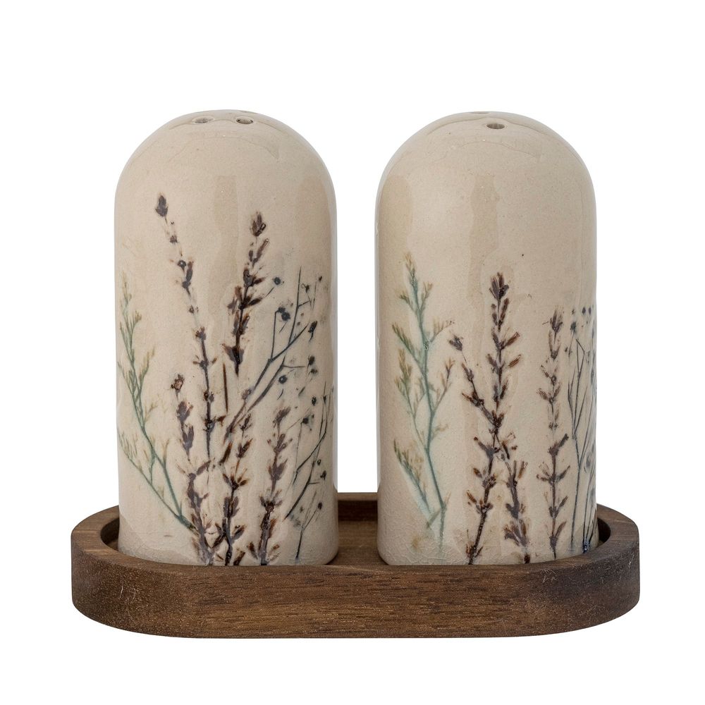 Kitchen utensils - Bea Salt & Pepper Shaker Set, Nature, Stoneware Set - BLOOMINGVILLE MULTIBRAND HOUSE