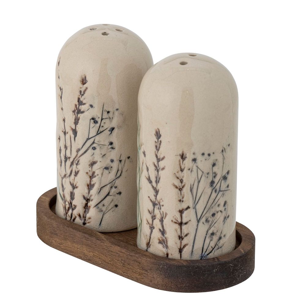 Kitchen utensils - Bea Salt & Pepper Shaker Set, Nature, Stoneware Set - BLOOMINGVILLE MULTIBRAND HOUSE