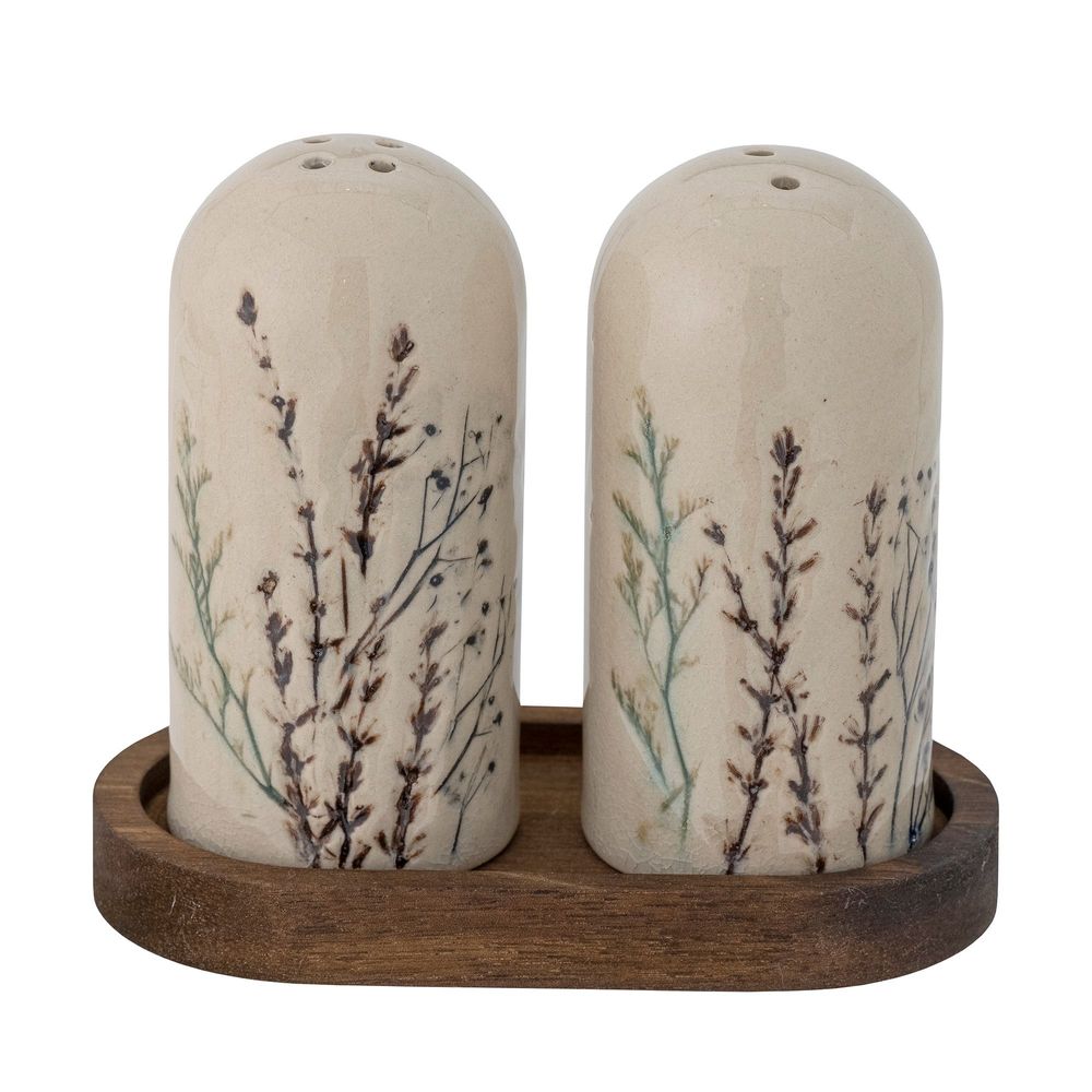 Kitchen utensils - Bea Salt & Pepper Shaker Set, Nature, Stoneware Set - BLOOMINGVILLE MULTIBRAND HOUSE