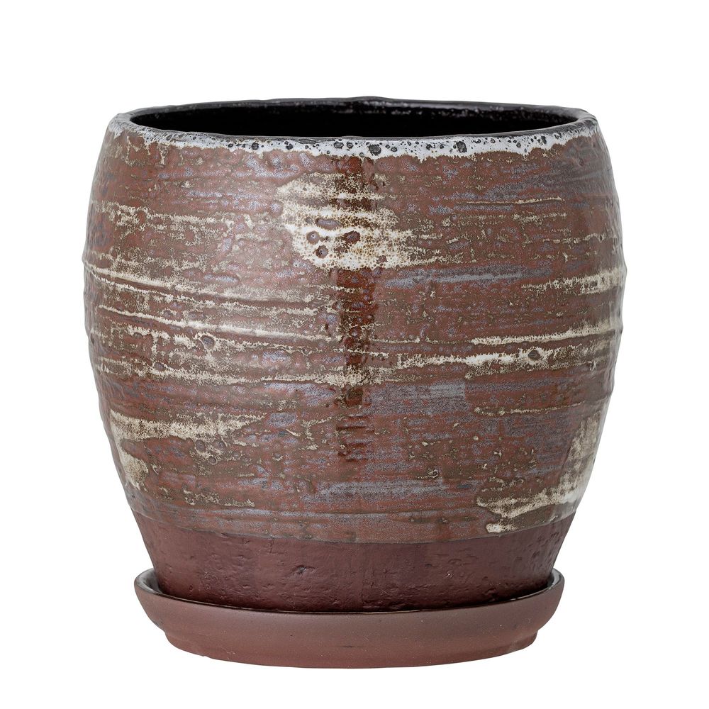 Pots de fleurs - Calla Pot de fleurs pour support, Marron, Grès - CREATIVE COLLECTION