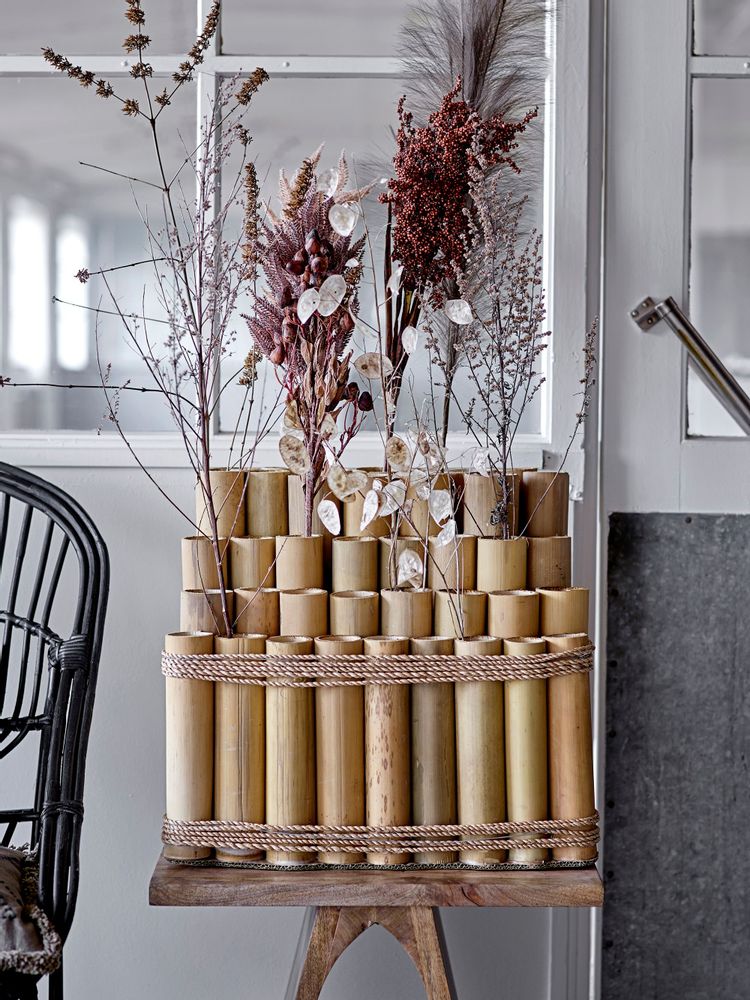Floral decoration - Nilli Deco Flower, Nature, Polyester Set of 4 - BLOOMINGVILLE MULTIBRAND HOUSE