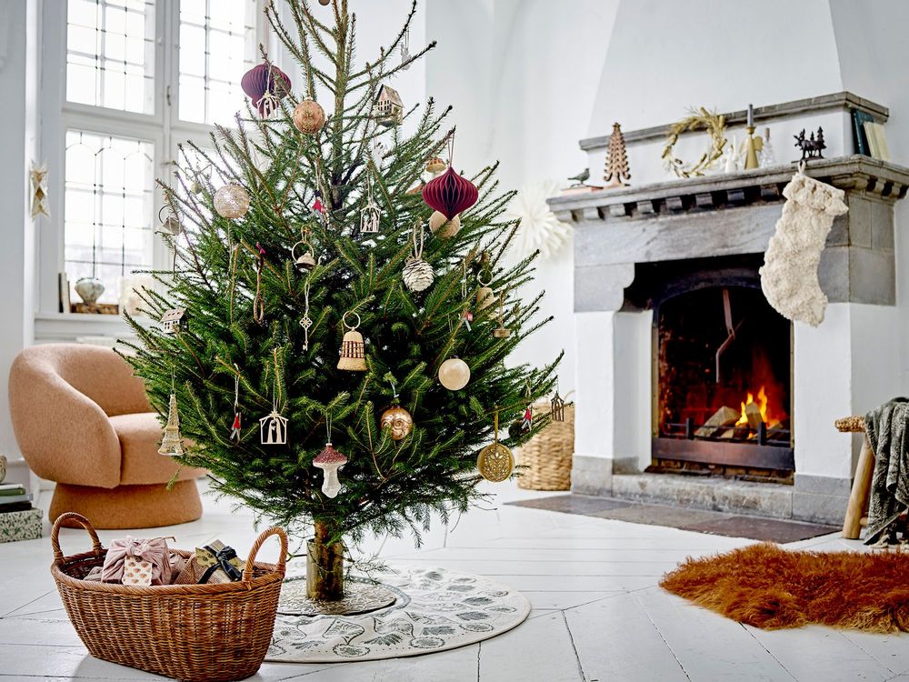 Christmas garlands and baubles - Akon Ornament, Nature, Bamboo Set of 3 - BLOOMINGVILLE MULTIBRAND HOUSE