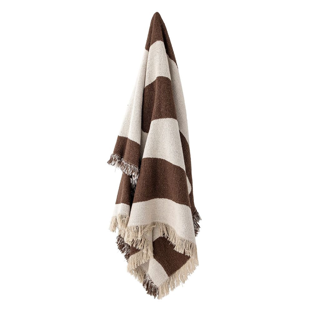 Plaids - Bilston Plaid, Marron, Coton recyclé - BLOOMINGVILLE MULTIBRAND HOUSE