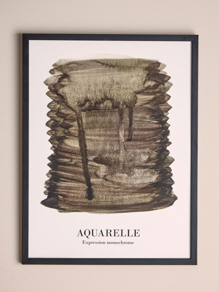 Autres décorations murales - Ravenna Illustration avec cadre, Noir, Pin - BLOOMINGVILLE MULTIBRAND HOUSE