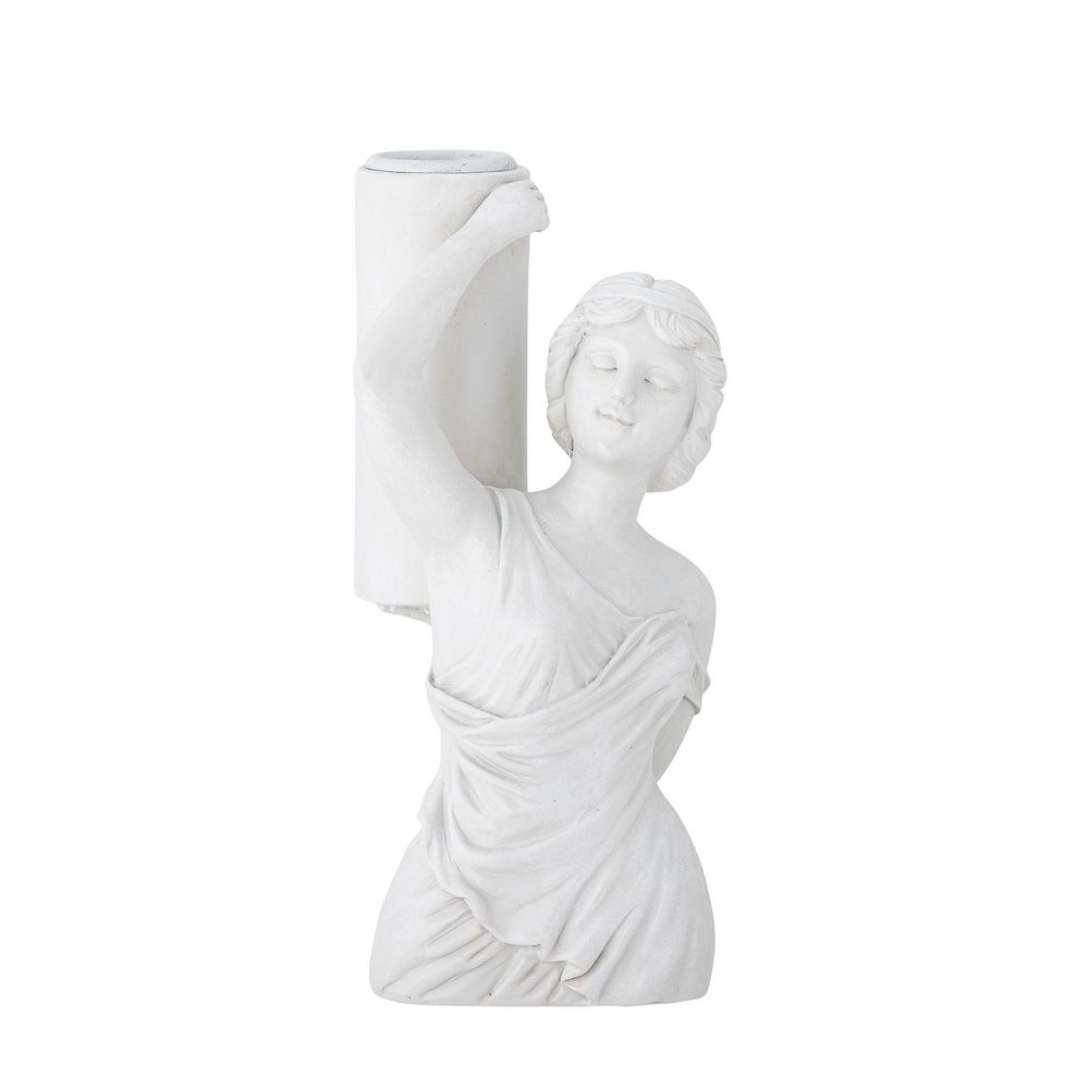 Bougeoirs et photophores - Medea Bougeoir, Blanc, Polyrésine - CREATIVE COLLECTION