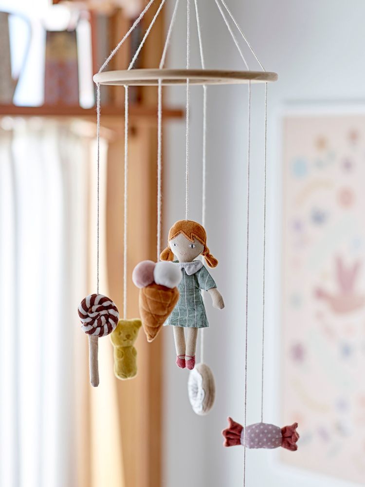 Decorative objects - Rosana Mobile, Brown, Cotton  - BLOOMINGVILLE MINI