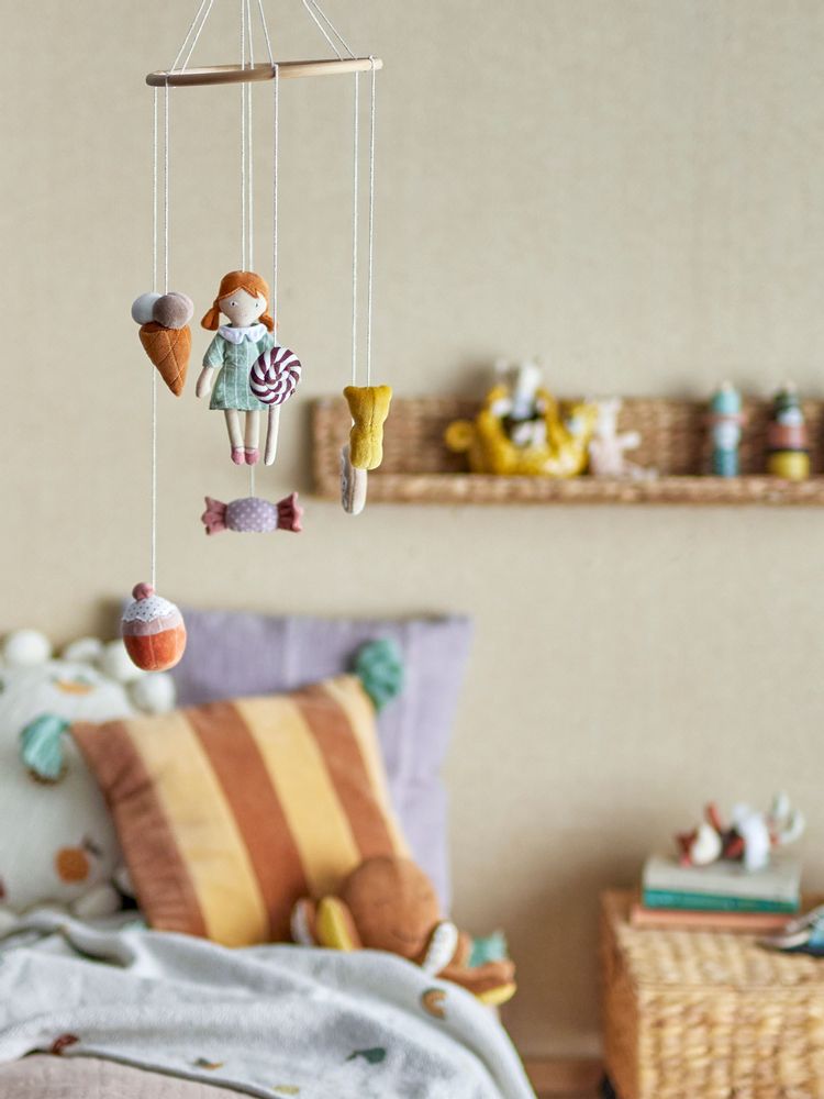 Decorative objects - Rosana Mobile, Brown, Cotton  - BLOOMINGVILLE MINI