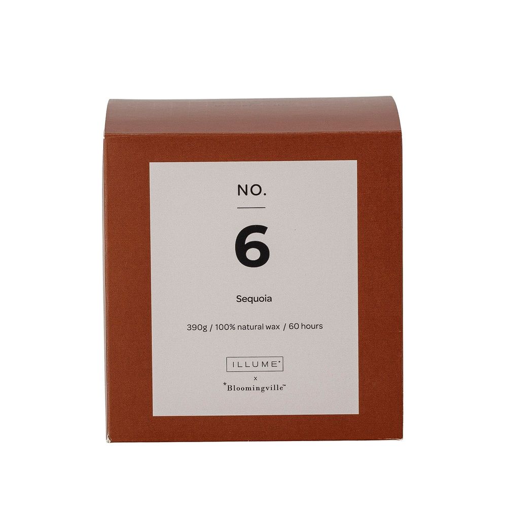 Bougies - NO. 6 - Sequoia Bougie parfumée, Marron, Cire naturelle  - ILLUME X BLOOMINGVILLE
