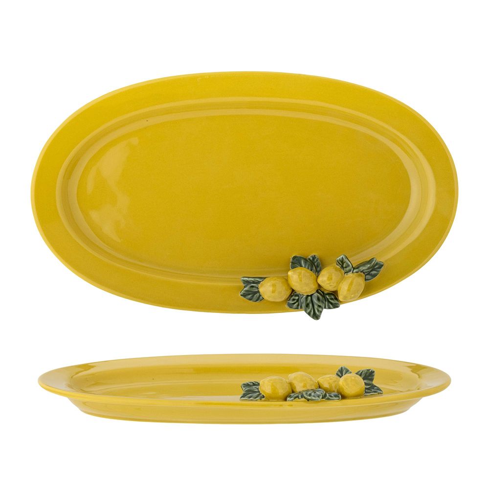 Couverts & ustensiles de cuisine - Limone Assiette de service, Jaune, Grès  - CREATIVE COLLECTION