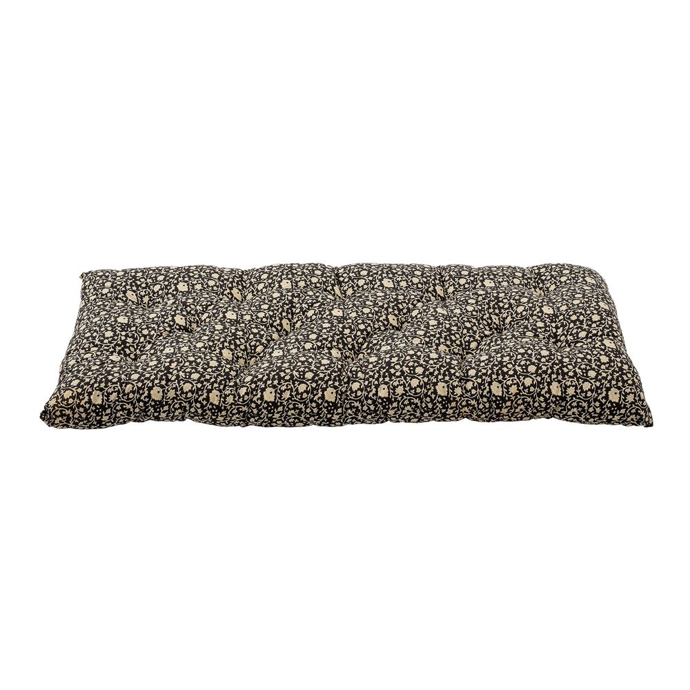 Coussins - Kamala Galette de siège, Noir, Coton - BLOOMINGVILLE MULTIBRAND HOUSE